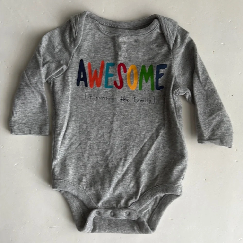 Baby Gap Gray Kids Onesie One Piece 3-6 months
